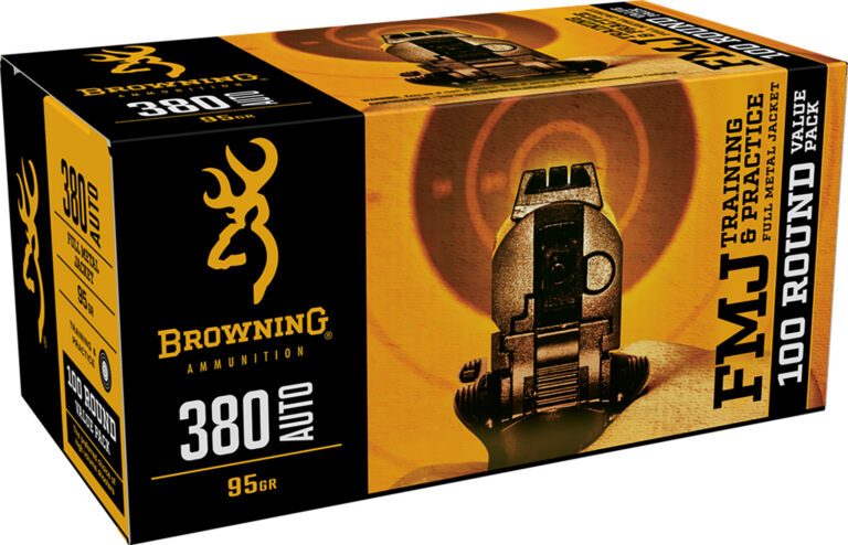 Browning Ammo B191803804 Training & Practice 380 ACP 95 gr Full Metal Jacket (F