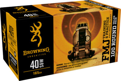 Browning Ammo B191800404 Training & Practice  40 S&W 165 gr Full Metal Jacket (F