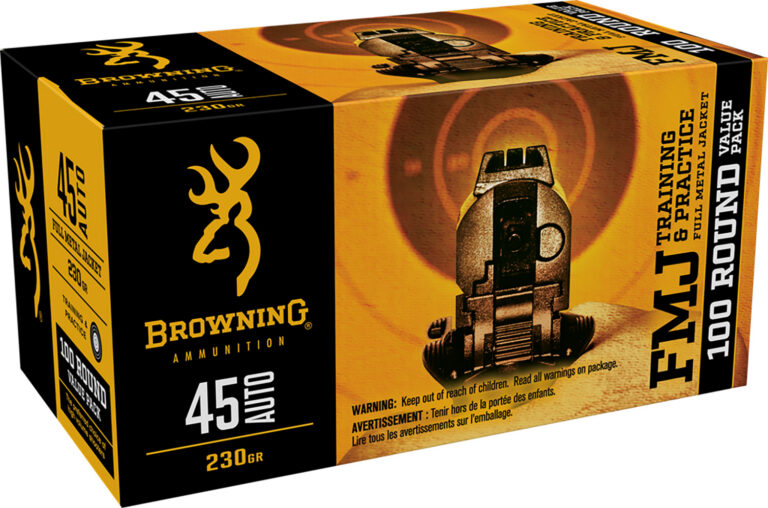 Browning Ammo B191800454 Training & Practice 45 ACP 230 gr Full Metal Jacket (F
