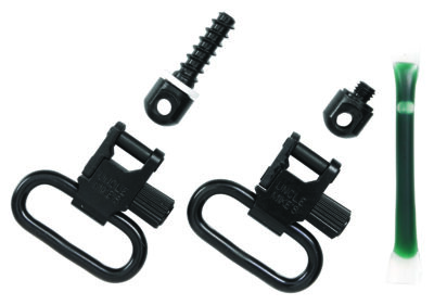 Uncle Mike’s 15312 Fore End Band Swivel Set Quick Detach 115 LRB Blued 1″ Loop for Tube Magazine Leaver Action Rifles/ Carbines/ Mossberg 500 Shotguns