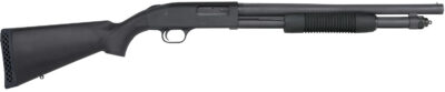 Mossberg 50778 590 Tactical 12 Gauge 6+1 3″ 18.50″ Cylinder Bore Barrel, Matte Blued Metal Finish, Dual Extractors, Drilled & Tapped Receiver, Synthetic Stock
