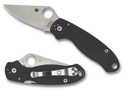 SPYDERCO PARA 3 G10 BLK PLAINEDGE