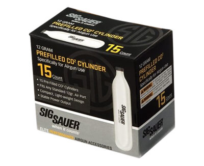 Sig Sauer Airguns AC1215 CO2 Cylinders 12 gram 15 Per Pack