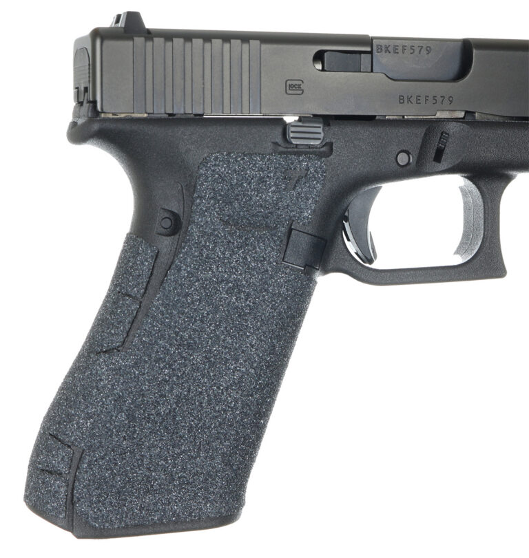 Talon Grips 379G Adhesive Grip Compatible w/Glock 17/19x/22/24/31/34/35/37/45/47 Gen5 w/No Backstrap, Black Textured Granulate