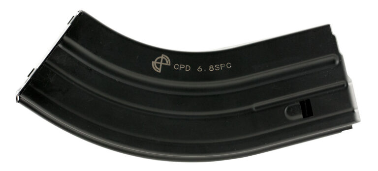 DuraMag 2868041207CPD SS 28rd 22 Nosler/6.8 SPC for AR-15 Black w/ Gray Follower Detachable