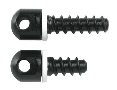Uncle Mike’s 25200 Magnum Band 115 RGS Screw Set made of Blued Steel Includes 1/2″ Forend Base, 3/4″ Rear Base Screws & White Spacers for Wood Stock Bolt Action Rifles