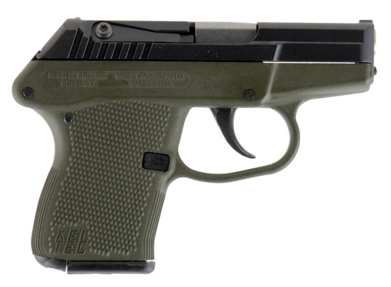 Kel-Tec P32BGRN P-3232 ACP 2.50" 7+1 Blued Blued Green Polymer Grip