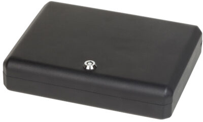 Bulldog BD1128 Pesonal Vault  Large Key Entry Black Steel Holds 1 Handgun 11″ H x 8.50″ W x 2.25″ D