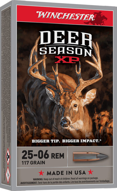 Winchester Deer Season XP Rifle Ammo 25-06 Rem. 117 gr. Ext Point Polymer Tip 20 rd