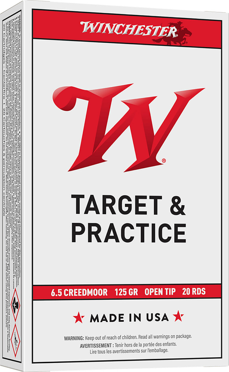 Winchester Ammo USA65CM USA  6.5 Creedmoor 125 gr Open Tip Range 20 Bx/ 10 Cs