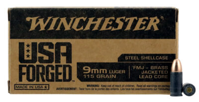 Winchester Ammo WIN9SV USA Forged  9mm Luger 115 gr Full Metal Jacket (FMJ) 50 B