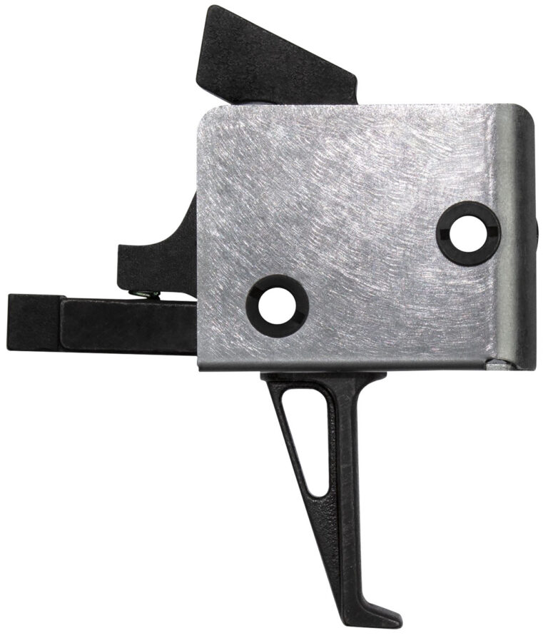 CMC Triggers 91503 Drop-In Single-Stage Flat Trigger w/ 3-3.50 lbs Draw Weight & Black/Silver Finish