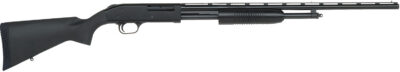 Mossberg 50112 500 Bantam Youth 410 Gauge Pump 3″ 5+1 24″ Blued Vent Rib Barrel, Blued Steel Receiver, Fixed Black Synthetic Stock, Right Hand, Fixed Full Choke