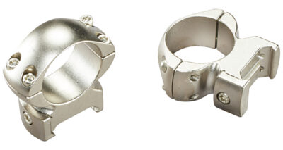 Weaver Grand Slam Steel Rings Silver 1″ High Clamshell Pack