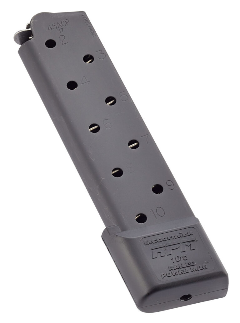 Chip McC Railed Pw Mag (RPM) .45 ACP Full-Size 10RDS Blk