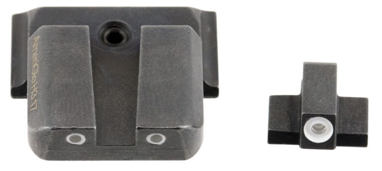 AmeriGlo SW801 Classic Tritium Sight Set for Smith & Wesson M&P  Green Tritium White Outline Front Sight-Green Tritium White Outline Rear Sight