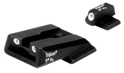Trijicon 600442 Bright & Tough Night Sights  Green/Tritium White Outline Front Sight-Green/Tritium White Outline Rear Sight Smith & Wesson M&P/M&P M2.0