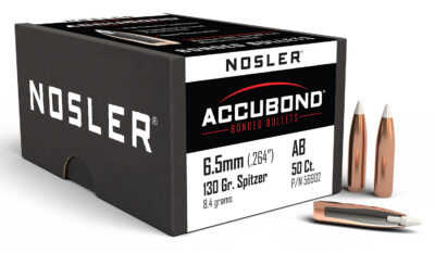 Nosler 56902 AccuBond6.5mm .264 130 GR Spitzer Point 50 Box