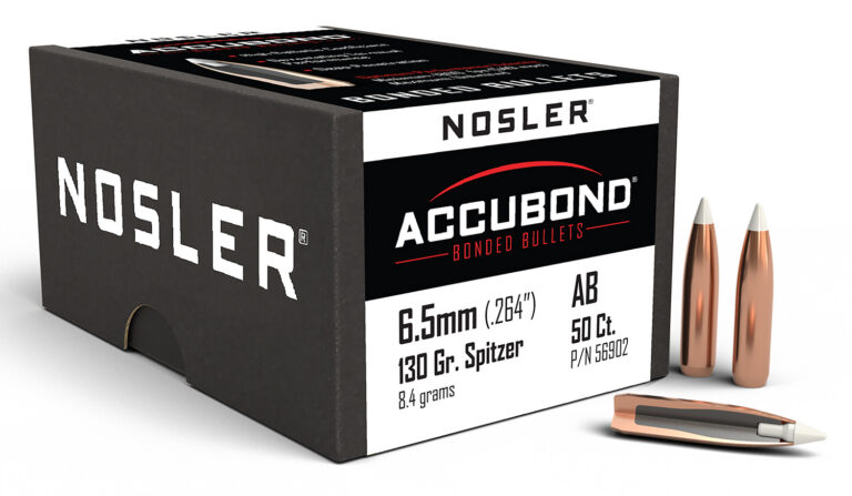 Nosler 56902 AccuBond6.5mm .264 130 GR Spitzer Point 50 Box