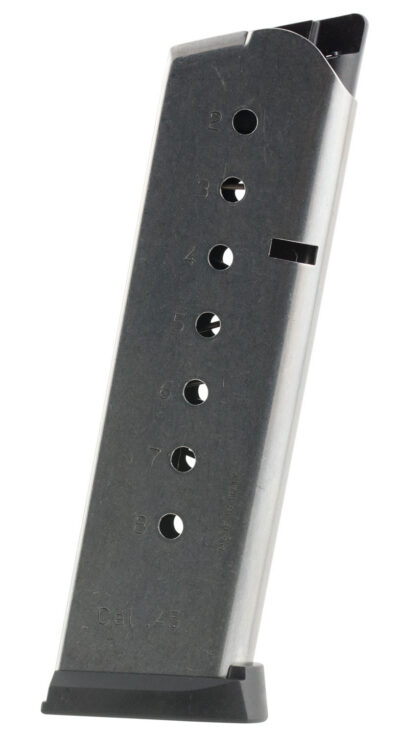 Mec-Gar MGCG4508SPF 1911 Government 8rd 45 ACP, Stainless Steel
