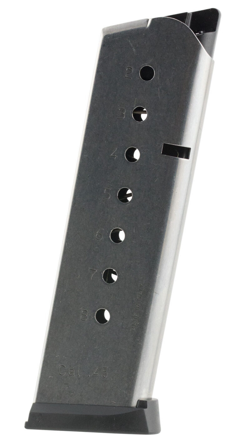 Mec-Gar MGCG4508SPF 1911 Government 8rd 45 ACP, Stainless Steel