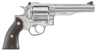 Ruger 5060 Redhawk  357 Mag  5.50″ Barrel 8rd Triple-Locking Cylinder, Satin Stainless Steel, Hardwood Grip, Transfer Bar Safety