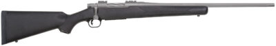 Mossberg 28006 Patriot  7mm-08 Rem 5+1 22″ Stainless Cerakote Fluted Barrel, Stainless Cerakote Receiver Drilled & Tapped, Black Fixed Synthetic Stock, Right Hand