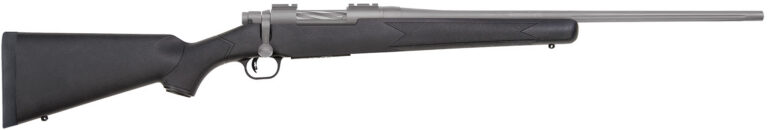 Mossberg 28007 Patriot  Full Size 308 Win 5+1 22" Stainless Cerakote Fluted Barrel, Stainless Cerakote Receiver Drilled & Tapped, Black Fixed Synthetic Stock, Right Hand