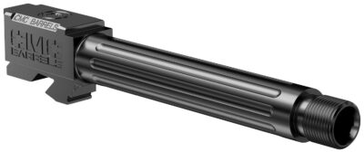 CMC Triggers 75511 Match Precision  9mm Luger 4.48″ Fluted/Match Grade/Threaded Black DLC Stainless Steel, Compatible w/Glock 17 Gen3-4