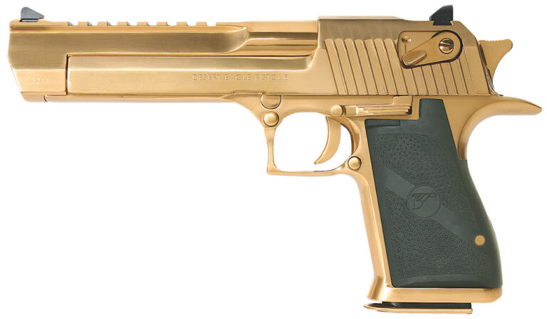 Magnum Research DE50TG Desert Eagle Mark XIX 50 AE 6" 7+1 Titanium Gold Black Po