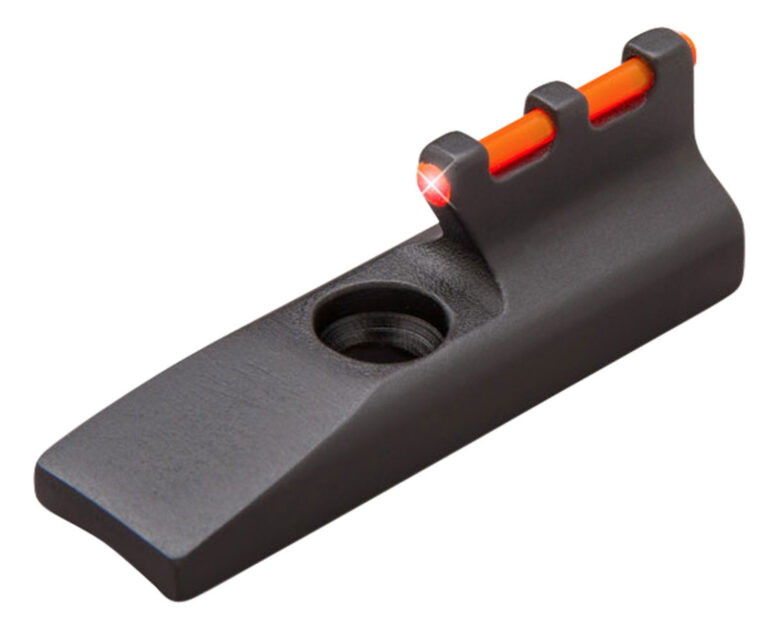TruGlo TG965R Front Sight Red Fiber Optic Front/Black Frame Fits Browning Buck Mark Fits Ruger MK II/MK III/MK IV, 22/45, Front Post Screw Mount