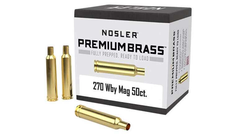 Nosler 10147 Rifle 270 Weatherby Magnum Brass 50 Per Box