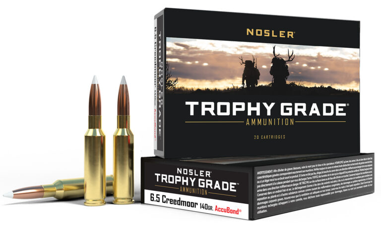 Nosler 60080 Trophy Grade  6.5 Creedmoor 140 gr AccuBond 20 Bx/ 10 Cs