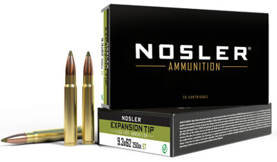 Nosler 40393 E-Tip  9.3mmx62 Mauser 250 gr E-Tip Lead-Free 20 Bx/ 10 Cs