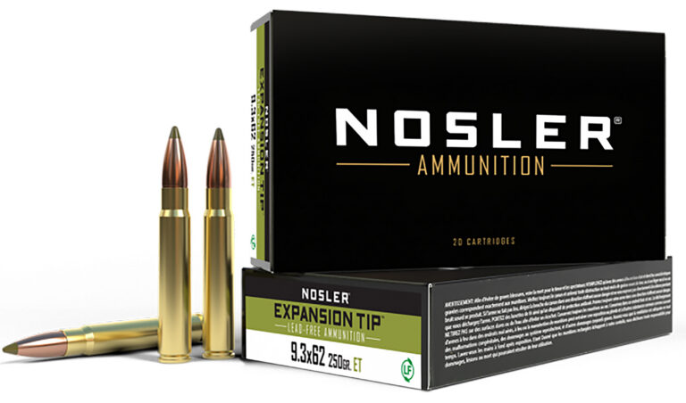 Nosler 40393 E-Tip  9.3mmx62 Mauser 250 gr E-Tip Lead-Free 20 Bx/ 10 Cs