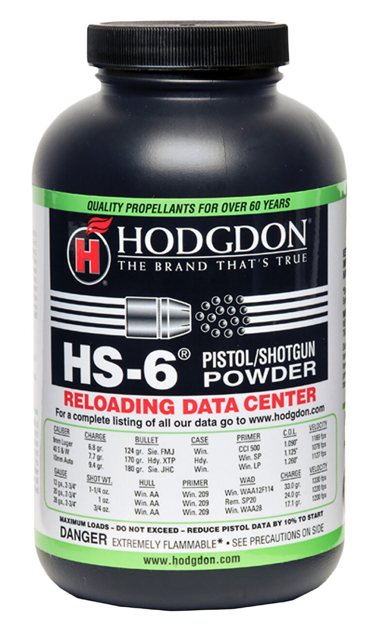 Hodgdon HS61 Smokeless Powder HS-6 Pistol/Shotgun Multi-Caliber 1 Lb