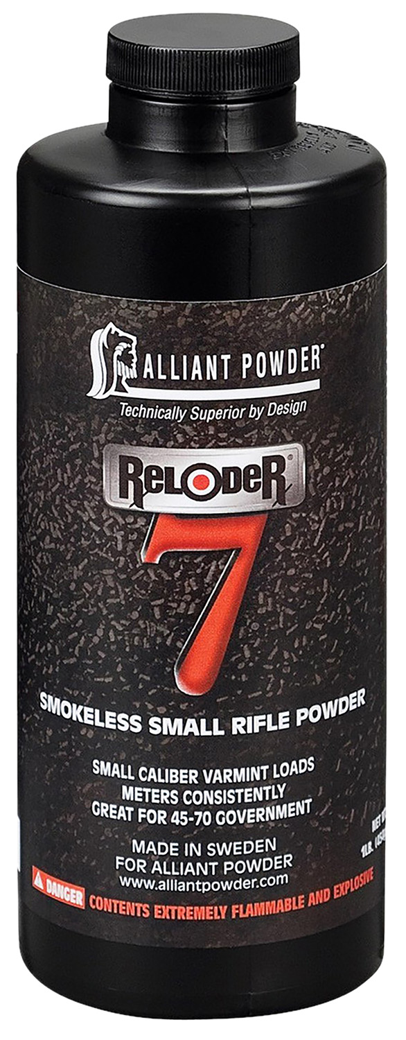 Alliant 150652 Reloder 7 Smokeless Small Rifle Powder 1lb 1 Canister