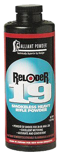 Alliant 150833 Reloder 19 Smokeless Heavy Rifle Powder 1lb 1 Canister