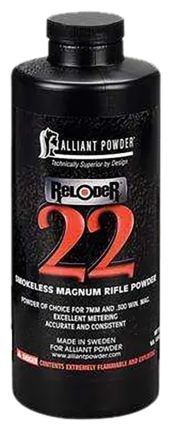 Alliant 150836 Reloder 22 Smokeless Magnum Rifle Powder 1lb 1 Canister