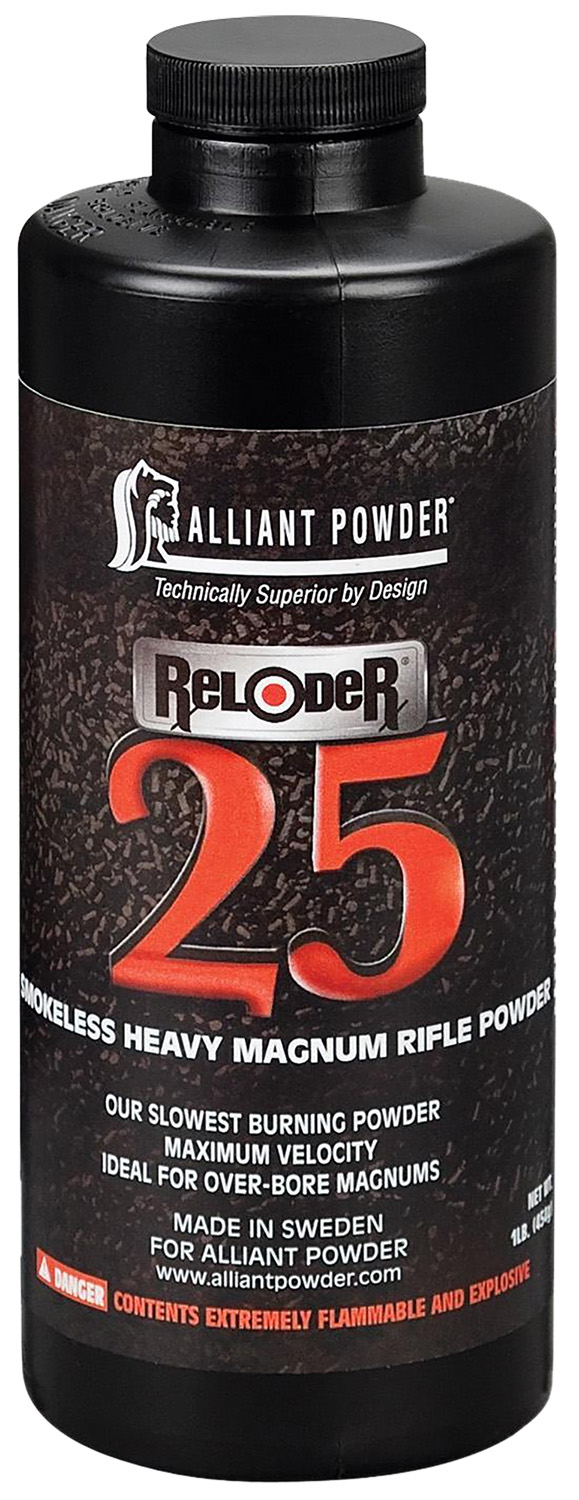 Alliant 150650 Reloder 25 Smokeless Heavy Magnum Rifle Powder 1lb 1 Canister