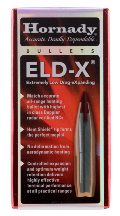 ELD-X® 25MM (0.257”) POLYMER TIPPED BOAT TAIL RIFLE BULLETS ELD-X .25 CAL. (0.257”) 110GR POLYMER TIP BOAT TAIL 100/BOX