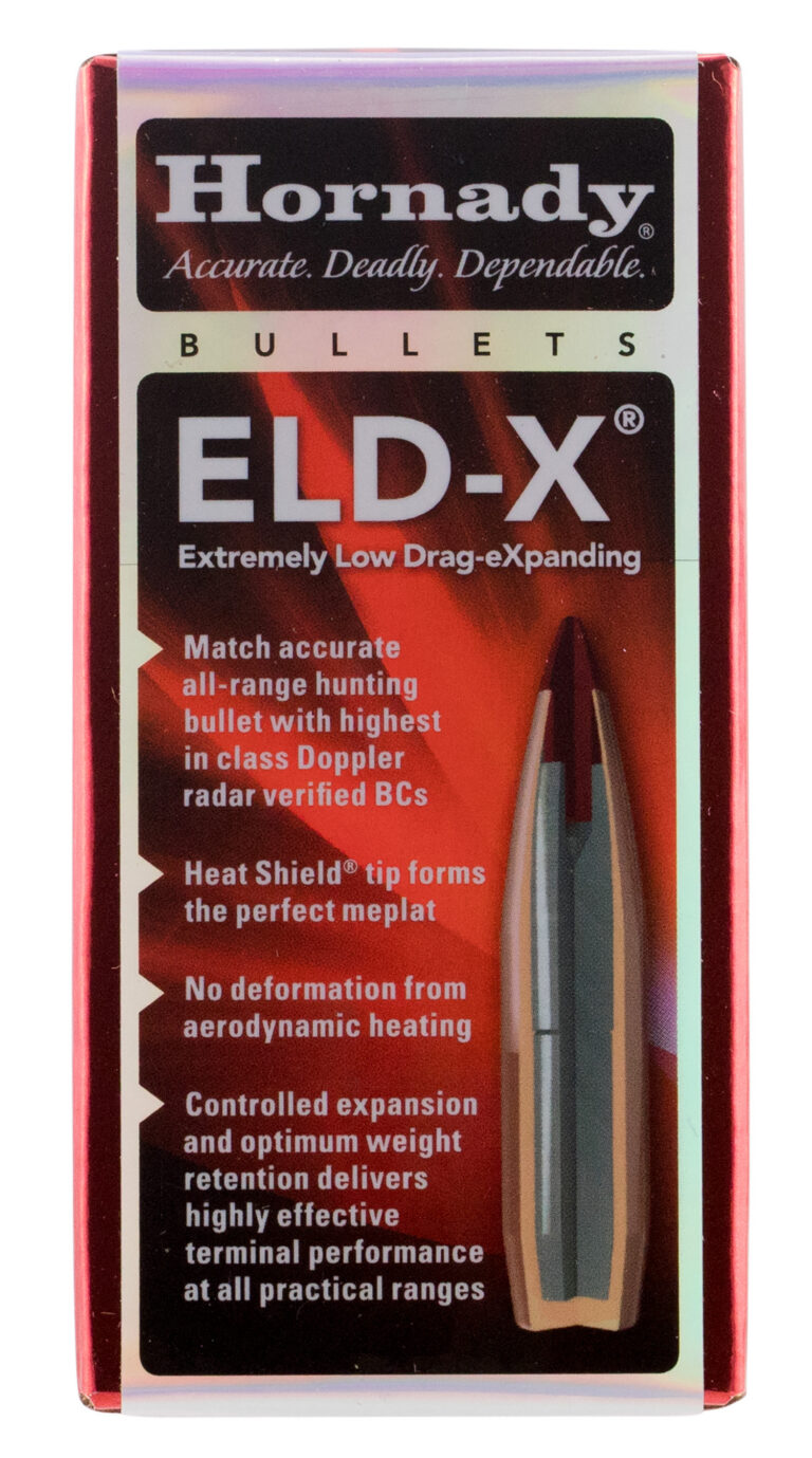 ELD-X® 25MM (0.257”) POLYMER TIPPED BOAT TAIL RIFLE BULLETS ELD-X .25 CAL. (0.257”) 110GR POLYMER TIP BOAT TAIL 100/BOX