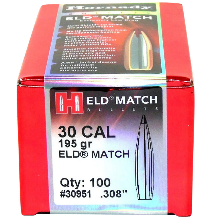 ELD® MATCH 30 CALIBER (.308) RIFLE BULLETS ELD MATCH 30 CALIBER (0.308'') 195GR PTBT 100/BOX