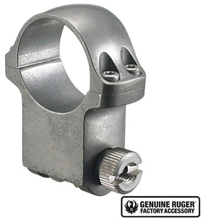 RUGER SCOPE SCOPE RING 1″ X-HIGH 1.187 HEIGHT GREY STS