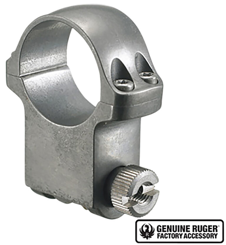 RUGER SCOPE SCOPE RING 1" X-HIGH 1.187 HEIGHT GREY STS