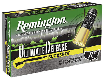 Remington Ammunition 20633 Ultimate Defense Buckshot 12Gauge 3″ 00Buck Shot 5 Per Box/20 Case