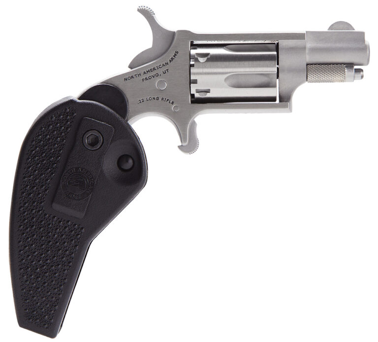 NAA MINI REVOLVER 22LR 1 1/8 SS HOLSTER GRIP