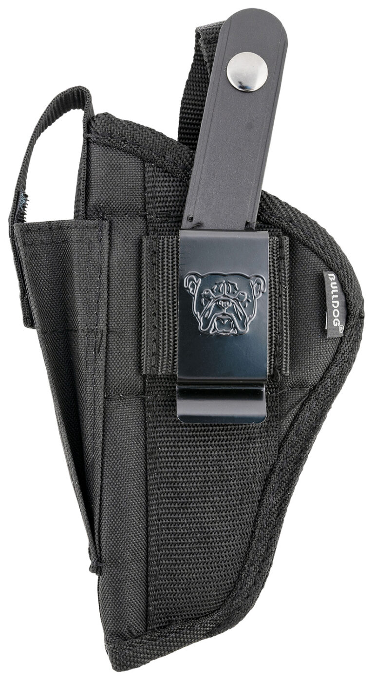 Bulldog Belt/Clip Ambi Holster Black 3 1/2-5 in bbl BULLDOG BELT/CLIP AMBIDEXTROUS HOLSTER BLACK 3 1/2-5 IN BBL