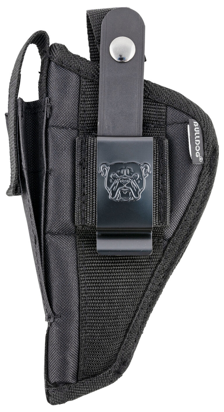 Bulldog Belt/Clip Ambi Holster Black 1911-5in bbl BULLDOG BELT/CLIP AMBIDEXTROUS HOLSTER BLACK 1911-5IN BBL