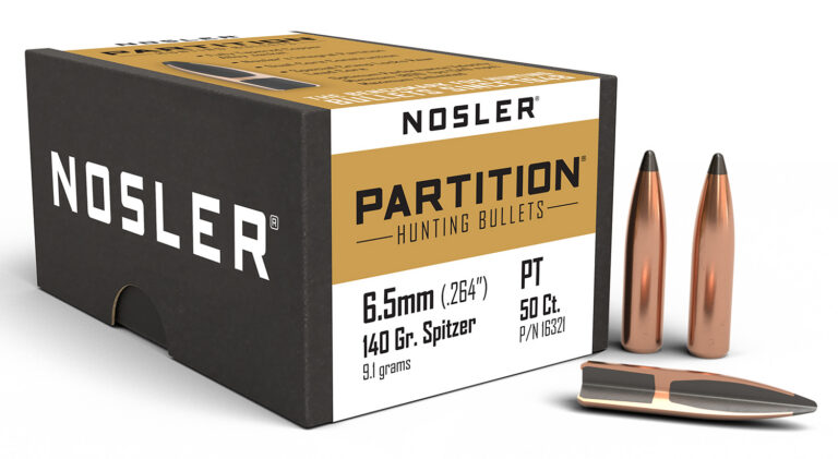 Nosler 16321 Partition 6.5Creedmoor 140gr Spitzer 50/Box